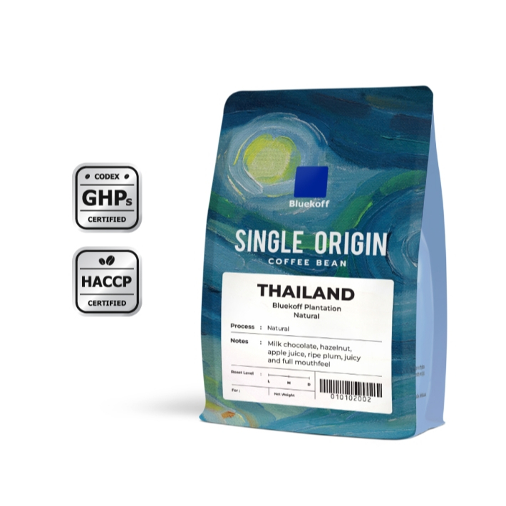 Bluekoff เมล็ดกาแฟ Thai Natural Process