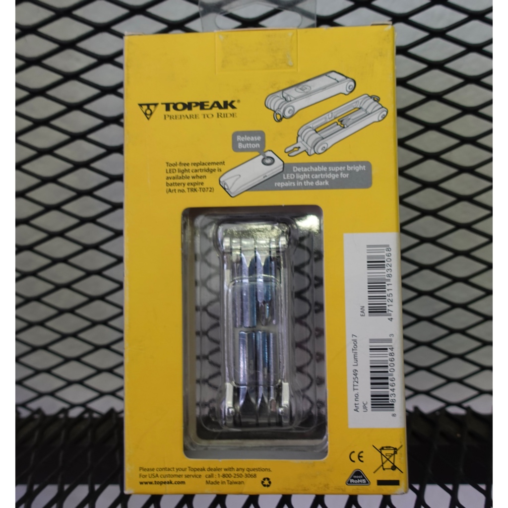 ชุดเครื่องจักรยานพกพา มีไฟฉาย Topeak LumiTool 7 is an Ultra-light, full metal, 7 function compact wrench tool/1 - รูปที่ 3