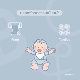 (ส่งด่วน) BABY & CO ผ้าอ้อมเด็ก เส้นใยธรรมชาติ ซึมซับได้ดีเยี่ยม ขนาด 30x30 นิ้ว