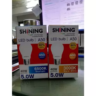 TOSHIBA SHINING หลอดไฟ LED 5W / 7W / 9W / 12W /15W ขั้ว E27