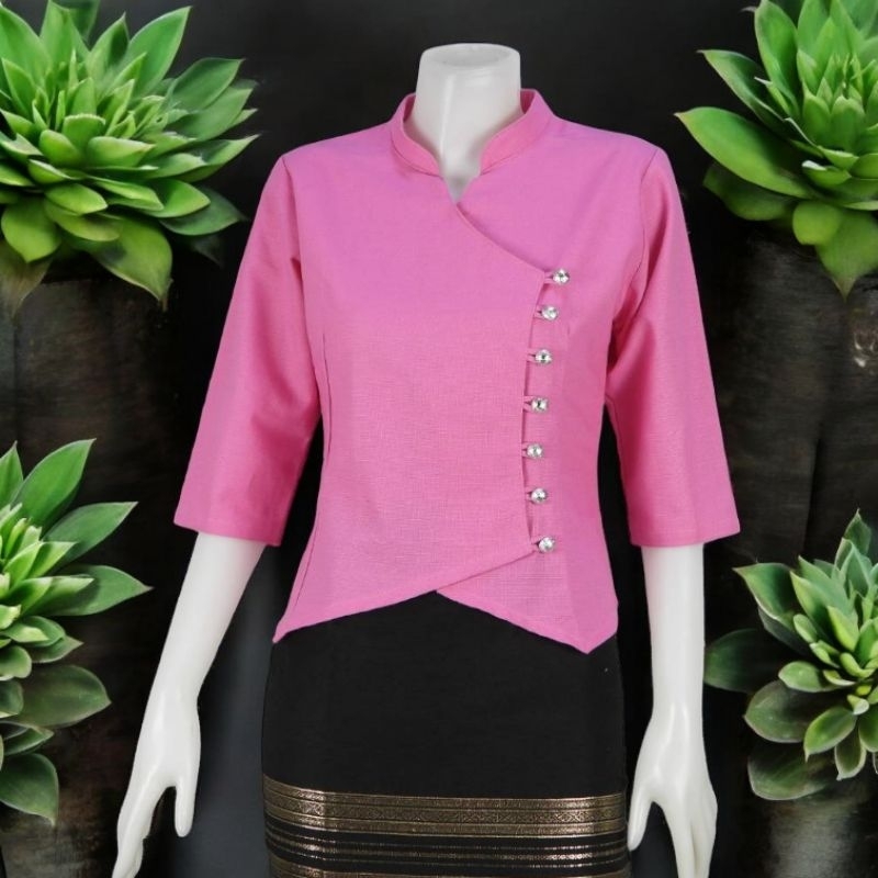 เสื้อผ้าฝ้ายชินมัย คอจีนแบบป้าย อก36-48นิ้ว แขนสามส่วน ทรงสวยงานตัดเย็บปราณีต มี5สีให้เลือกค่ะ ราคา ถูกที่สุด ดีลบีเคเค แกลเลอรีภาพที่ 5