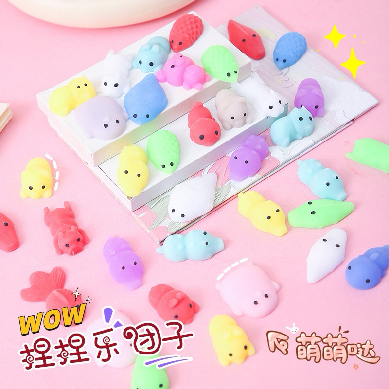 พร้อมส่ง🔥 ของเล่นบีบสกุชชี่ รูปการ์ตูนสัตว์น่ารัก บรรเทาความเครียด ของเล่นนุ่มนิ่ม สุ่มลาย โมนิ