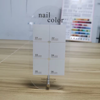 ชาร์ตตั้งโชว์ตัวอย่างสีทาเล็บ ชาร์ตสีทาเล็บเจล 1 ชุดพร้อมอุปกรณ์ สินค้าพร้อมส่ง