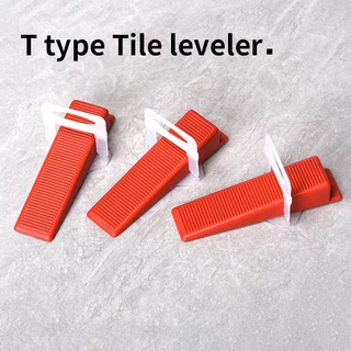 Jiangjiangle ลิ่มปรับระดับกระเบื้อง1ถุง/100ชิ้นลิ่มล็อคกระเบื้องอุปกรณ์ปรับระดับกระเบื้องตัวปรับระดับกระเบื้อง