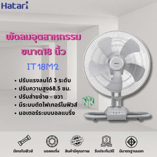 พัดลมอุตสาหกรรม 18 นิ้ว  ยี่ห้อ HATARI แบบตั้งพื้น รุ่น IT18M2