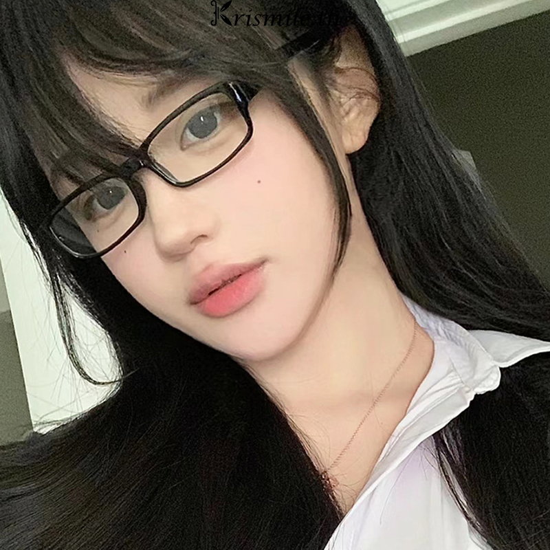 COD-ในไทย แว่นตาCosplay กรอบเหลี่ยม กรอบสีดํา Y2kย้อนยุค สวมบทบาท Unisex คุณภาพสูง เบาพิเศษ 2024ใหม่-Kri