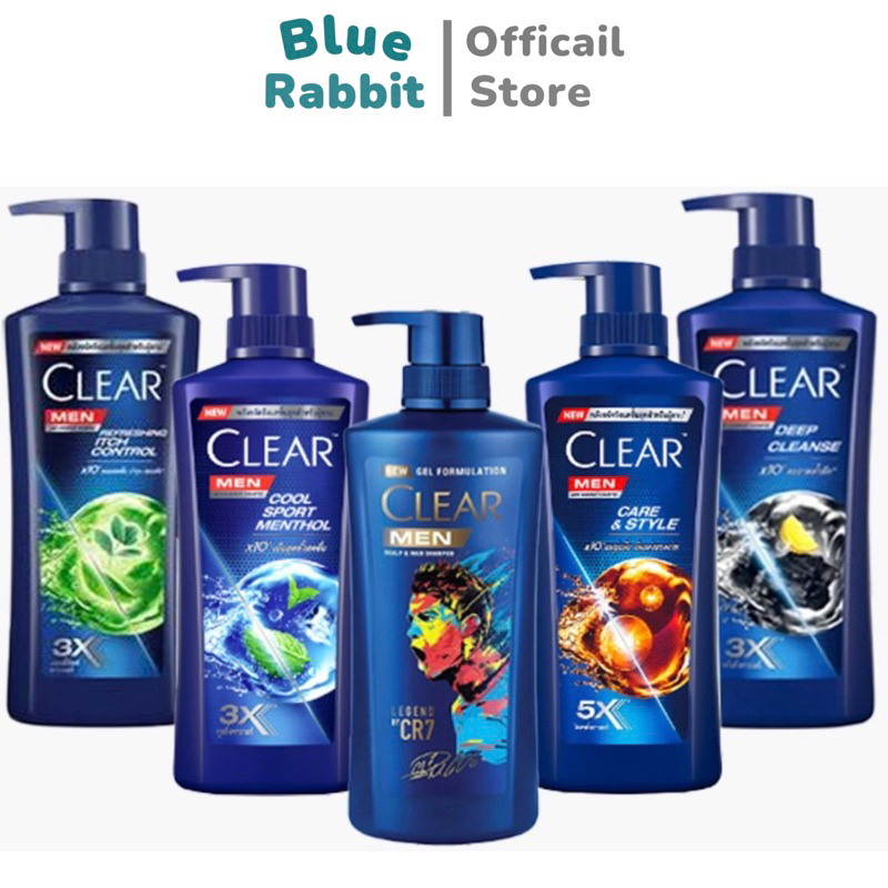 [390-410ml.] ทุกสูตร Clear men เคลียร์ เมน 3in1 แชมพู สำหรับผู้ชาย หนังศีรษะนสดชื่น Clear Men 3in1 S