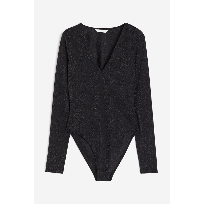 (✿˘˘✿) H&M Woman V-neck bodysuit 1089775_2 (✿˘˘✿)