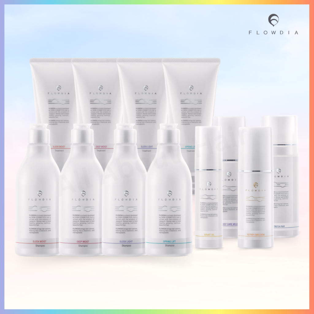 DEMI FLOWDIA เดมิ โฟลเดีย แชมพู ทรีทเม้นท์ (ฝาปั้ม)ให้ผมชุ่มชื้น แข็งแรง ผมนุ่ม มีวอลุ่มและเงางาม ขนาด 550 มล.