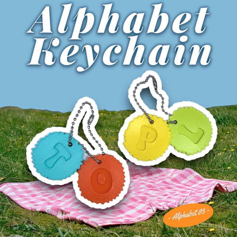 Alphabet 03 | จี้พวงกุญแจตัวอักษร  alphabet keychain - ของขวัญ ของที่ระลึก ของชำร่วย