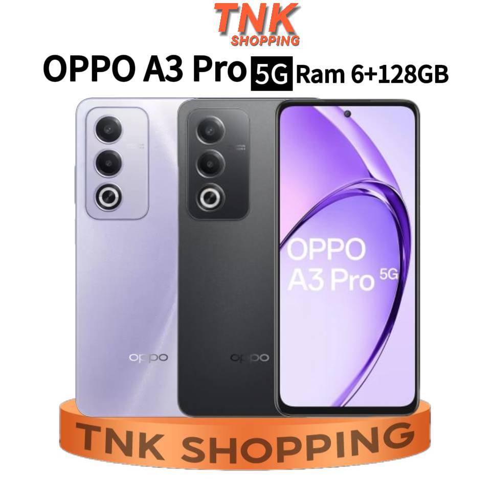 OPPO A3Pro 5G (6+128GB)(8+256GB) แบตเตอรี่ : 5,100 mAh
