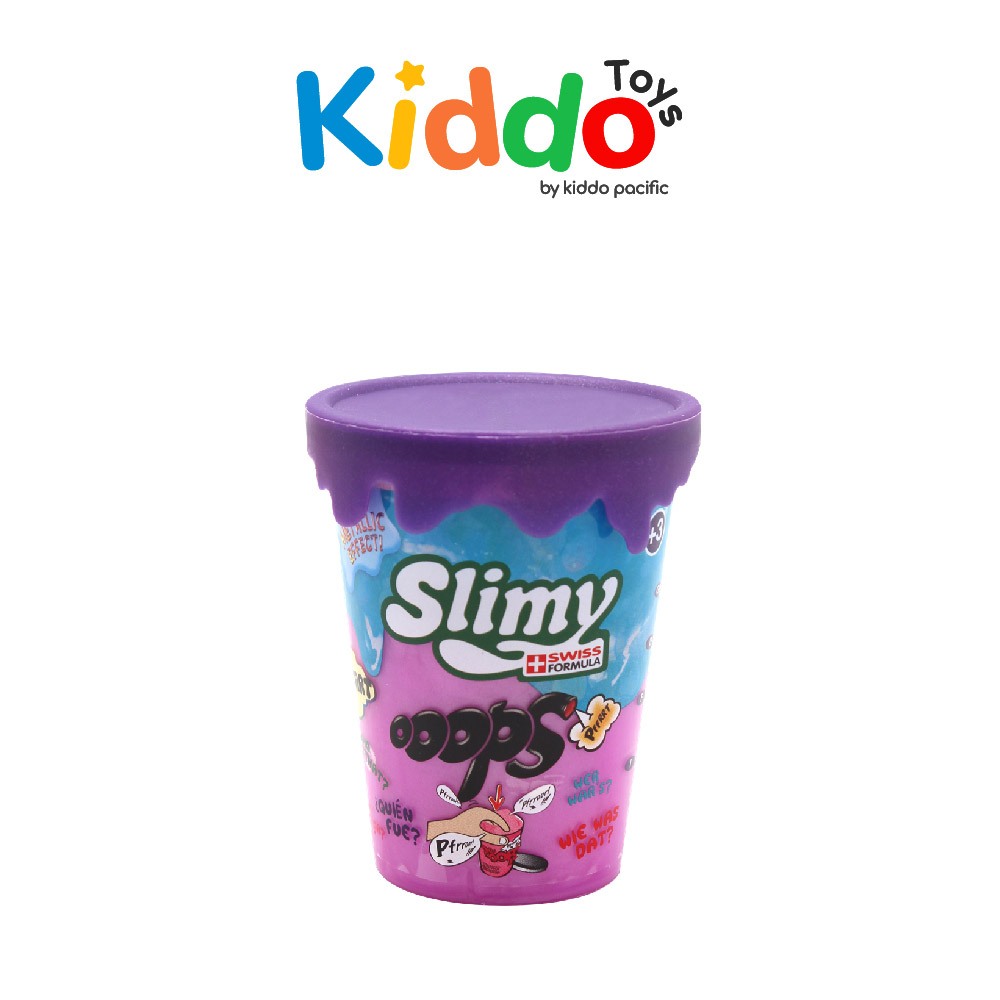 Slimy Mini Cup Ooops Metallic ของเล่น สไลม์ ยืดหยุ่น สีสันหลากหลาย ปลอดภัย