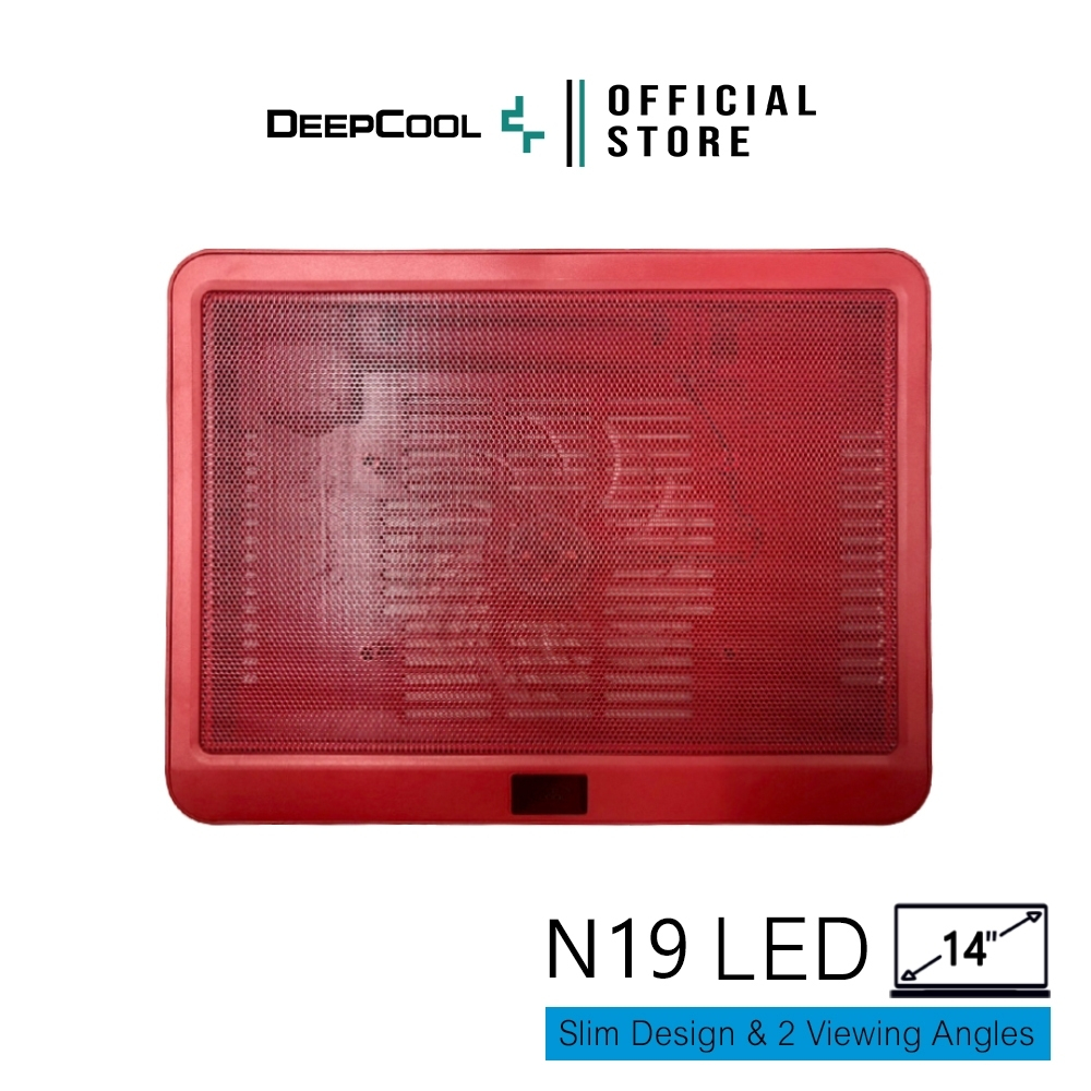 DEEPCOOL - NOTEBOOK COOLER N19 LED RED (รับประกัน 1 ปี)