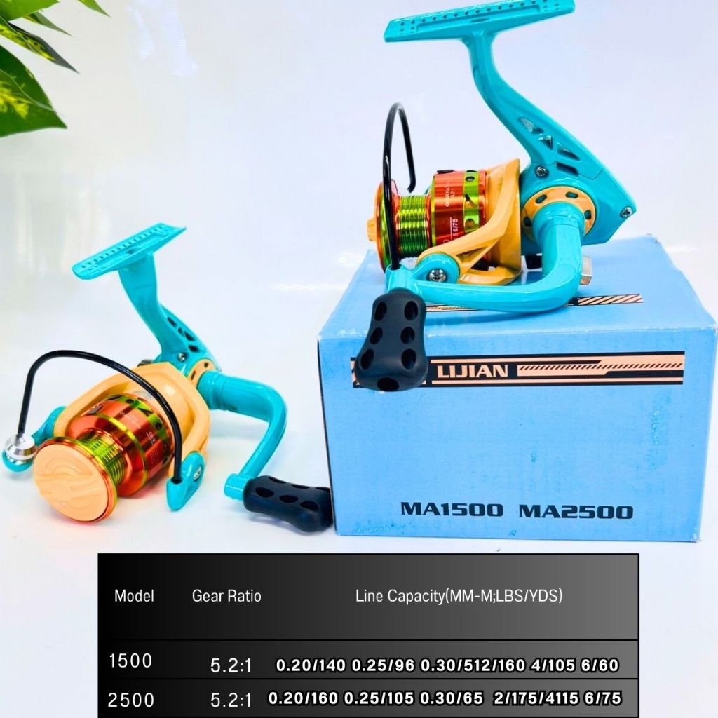 รอกสปินนิ่ง MA 1500/2500 รอกล้อหมุน อุปกรณ์ตกปลา  คันเบ็ดสปินนิ่ง รอกตกปลา ใช้งานง่ายน้ำหนักเบา แข็งแรง - รูปที่ 6