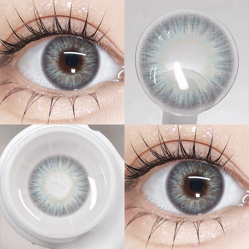 {COD}-Eyeshare OMG สีเขียว 0.00 คอนแทคเลนส์ปกติ 1 คู่ 2 ชิ้น 14.0 มม. คอนแทคเลนส์สีขนาดเล็กจัดส่งฟรีหนึ่งปี