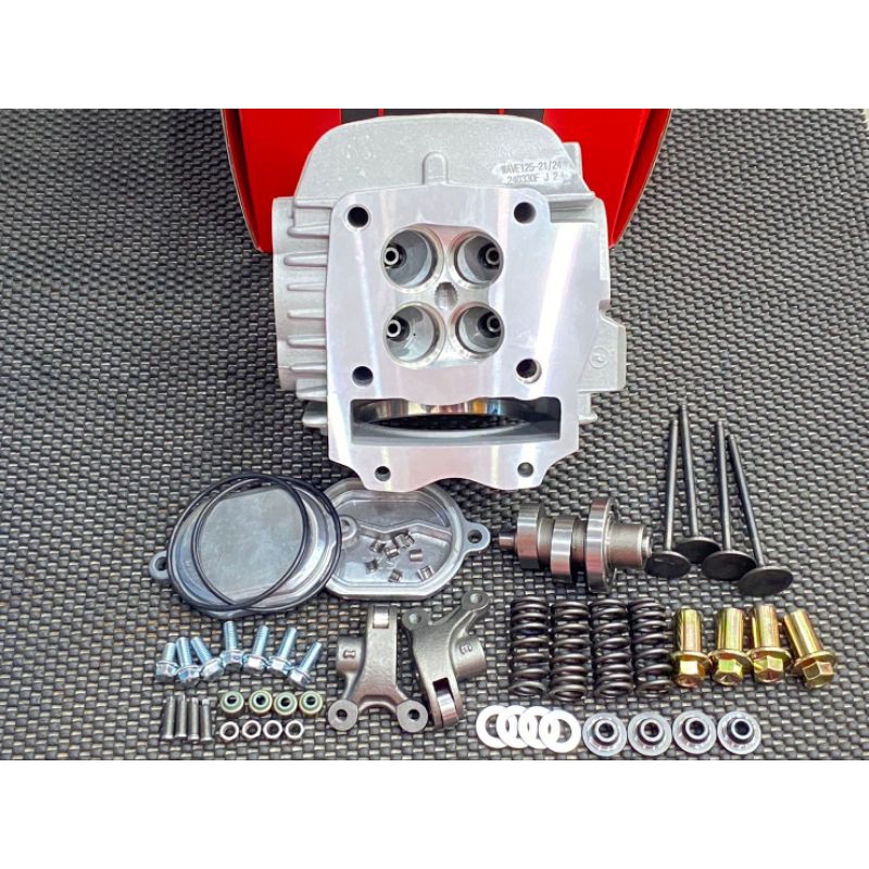 ฝาสูบ4วาล์วW125&ปลาวาฬ57,59,60,64,65,66,67,68พร้อมอุปกรณ์ครบชุด