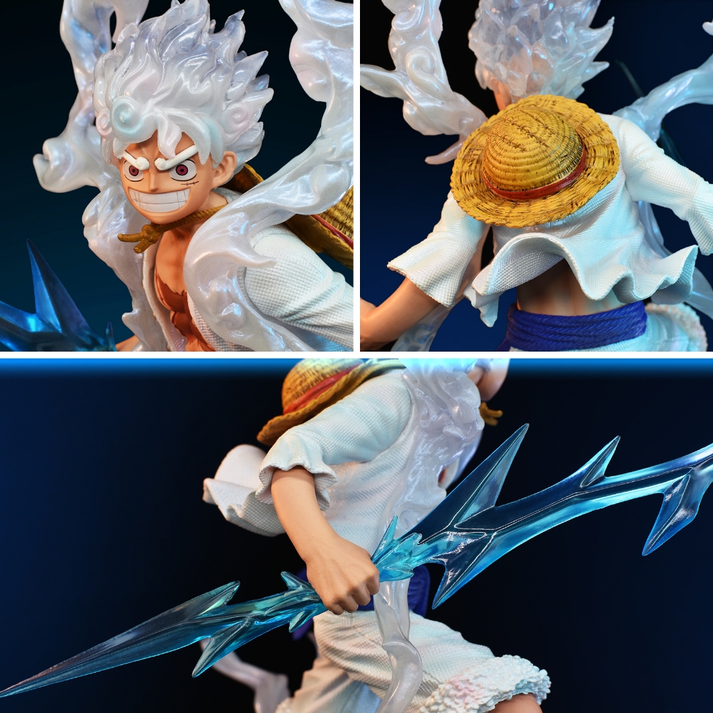 One Piece Wink จับฟ้าผ่าเกียร์ห้า Nika Monkey D. Luffy อะนิเมะรองมือทำรูปปั้นรุ่นอะนิเมะปริมณฑล