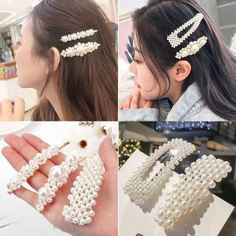 กิฟติดผม กิ้บติดผม กิ๊บติดผมเกาหลี กิ๊บติดผมประดับมุก สีขาว แฟชั่นสำหรับผู้หญิง กิ๊บติดผม กิ๊บมุก หลากหลายรุ่นให้เลือก