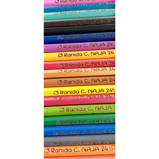 สีไม้คอลลีน สีไม้สลักชื่อ 12,24,36 สี