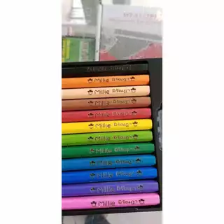 สีไม้คอลลีน สีไม้สลักชื่อ 12,24,36 สี