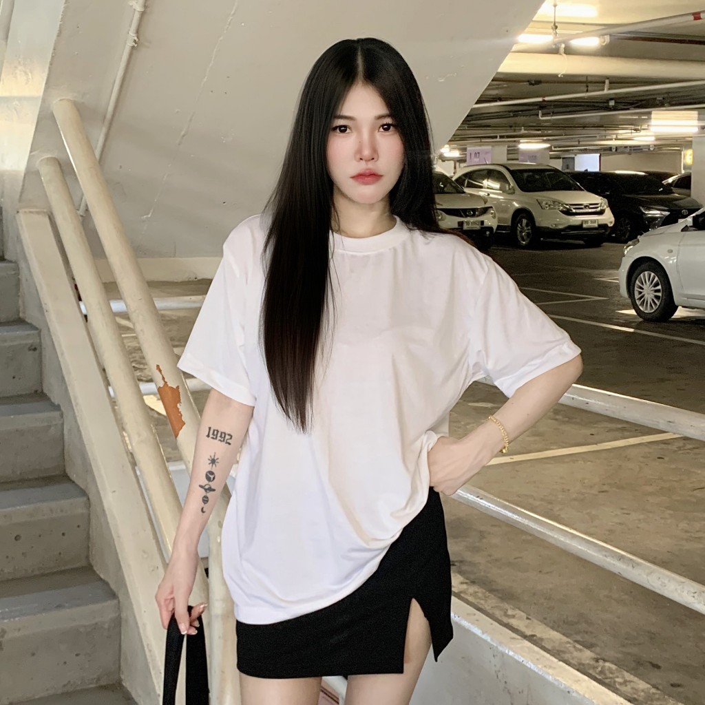 SpinnyHouse เสื้อยืดคอกลมแขนสั้้น UNISEX นุ่มยืด   ไม่หดไม่ต้องรีด มีหลายไซส์ Yuedyun รุ่น นุ่มยืด ราคา ถูกที่สุด ดีลบีเคเค แกลเลอรีภาพที่ 3