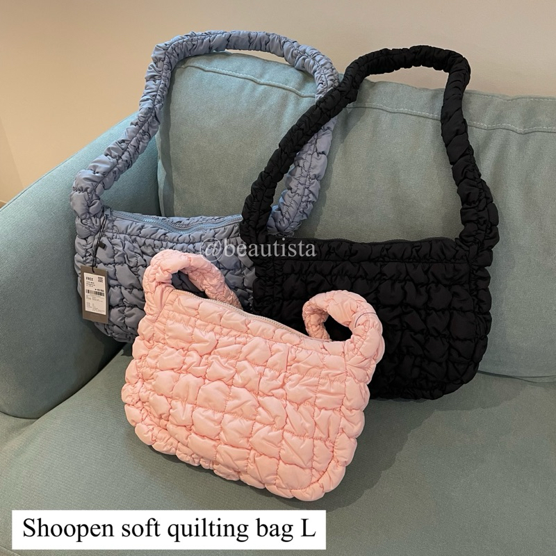 Shoopen Soft Quilting Bag L สายยาว กระเป๋าทรง Crossbody ใส่ของเยอะไม่เสียทรง!!