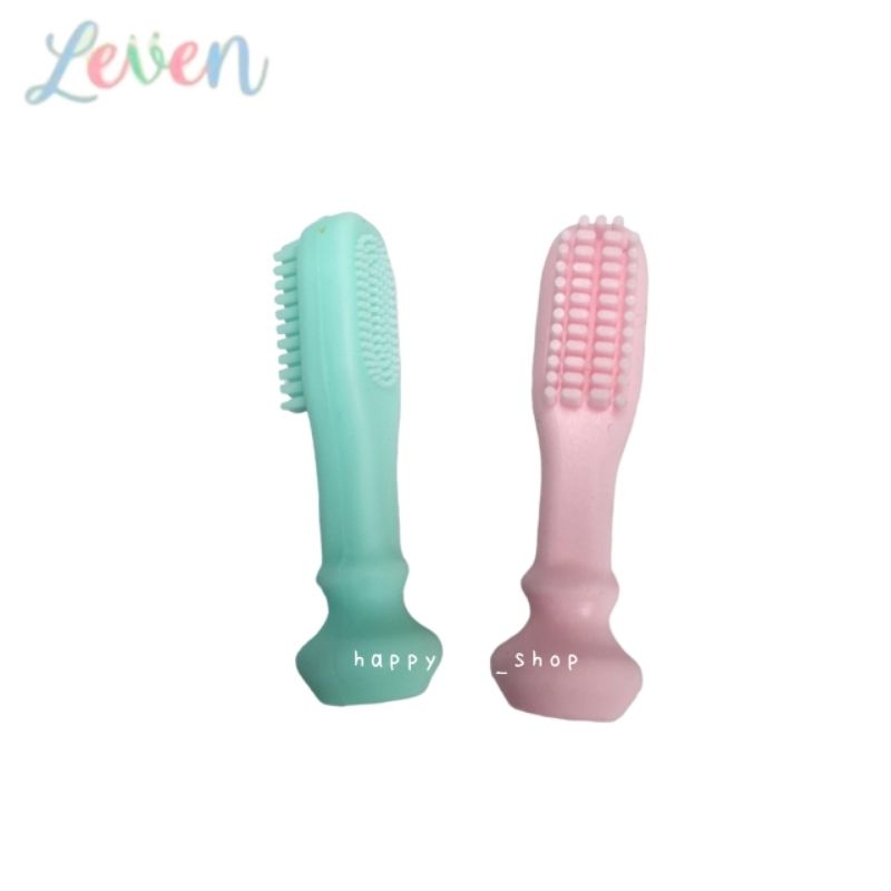 Leven แปรงสีพันซิลิโคน ผึ้งน้อย นวดเหงือก แปรงลิ้น G61