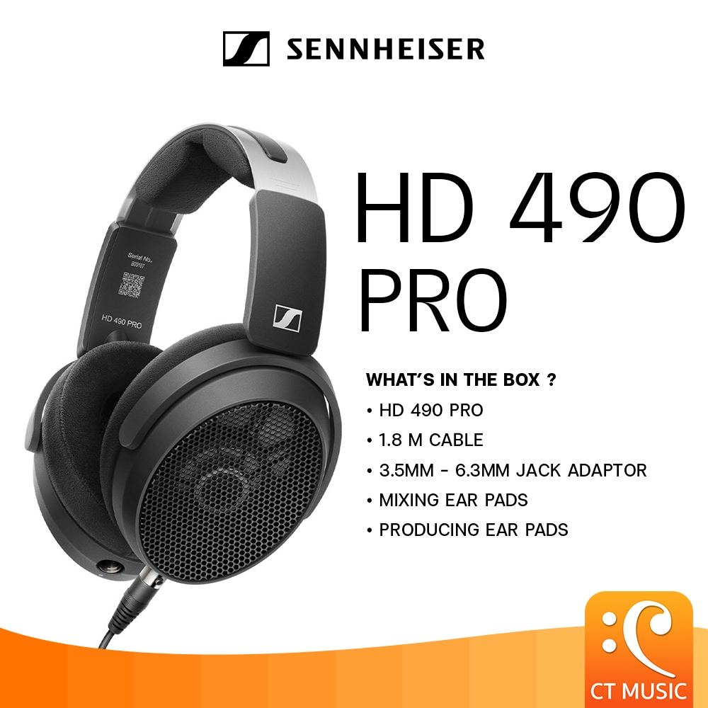 Sennheiser HD 490 Pro Headphones หูฟัง HD490 HD490Pro