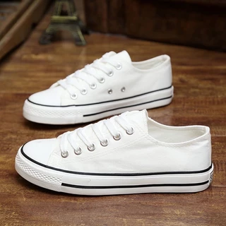 รองเท้าผ้าใบผู้หญิง ผู้ชาย รุ่นGwb001(whiteblack)