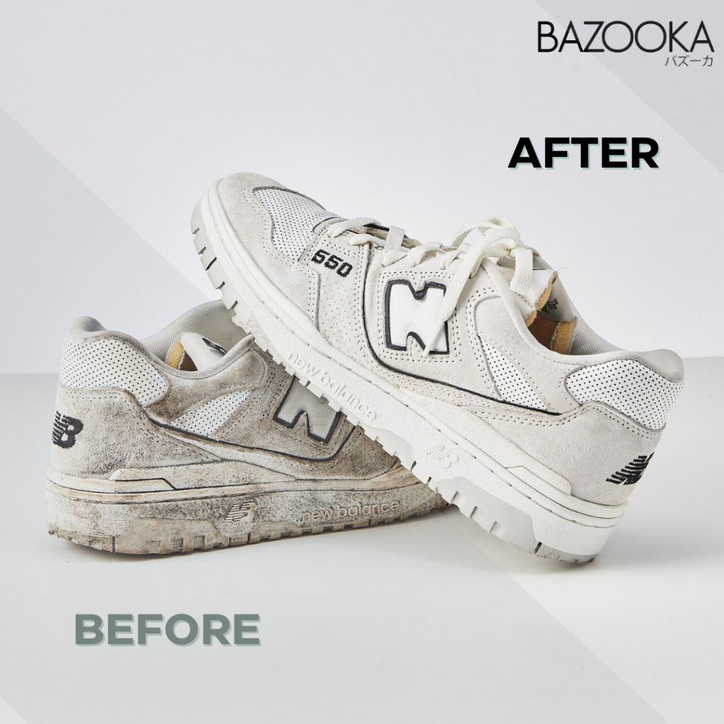 Bazooka Spray and Cleaner with Midsole whiter (โปร2 สเปรย์กันน้ำและชุดทำความสะอาด+ปากกาwhiter1แ