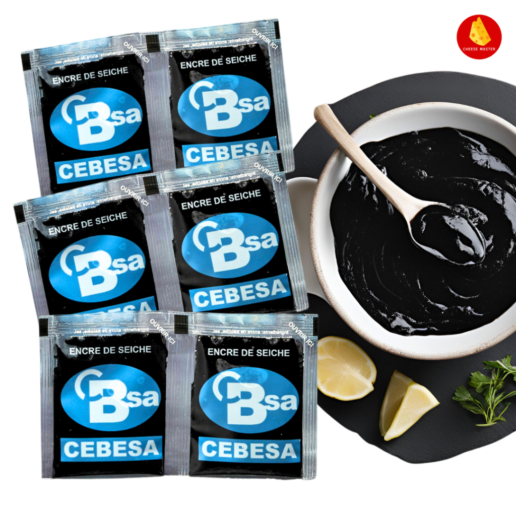 ดีหมึก ดีปลาหมึก ดีหมึกดำ BSA Squid Ink แพค 4 กรัม นำเข้าจากฝรั่งเศส Squid ink For Pasta / Risotto/ Paella