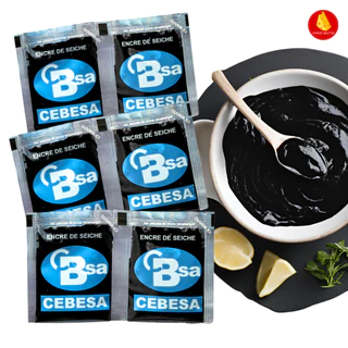 ดีหมึก ดีปลาหมึก ดีหมึกดำ BSA Squid Ink แพค 4 กรัม นำเข้าจากฝรั่งเศส Squid ink For Pasta / Risotto/ Paella