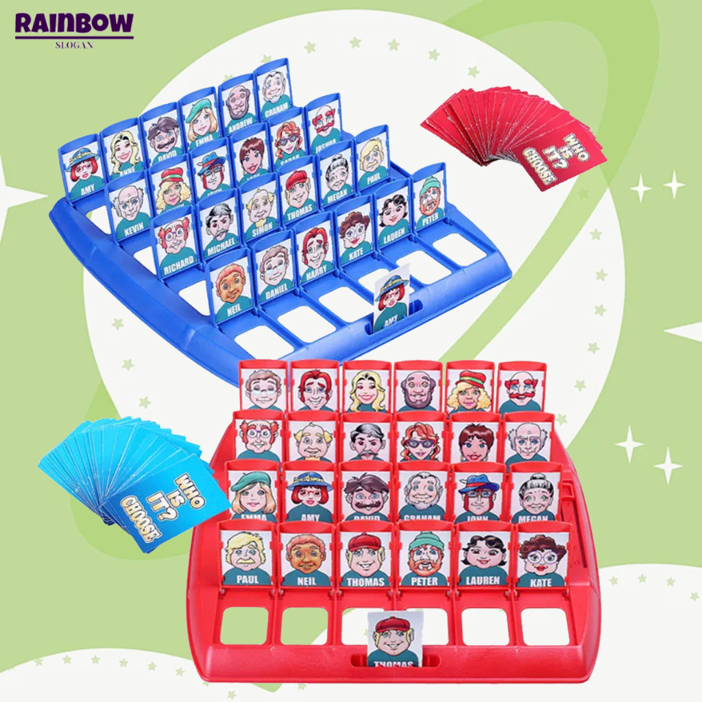 บอร์ดเกมทายสิว่าฉันเป็นใคร-Guess Who Board Game เกมทายตัวละครฝึกความจำ เหมาะกับเด็กๆเลิกติดจอมาเล่นบอร์ดเกมฝึกสมอง