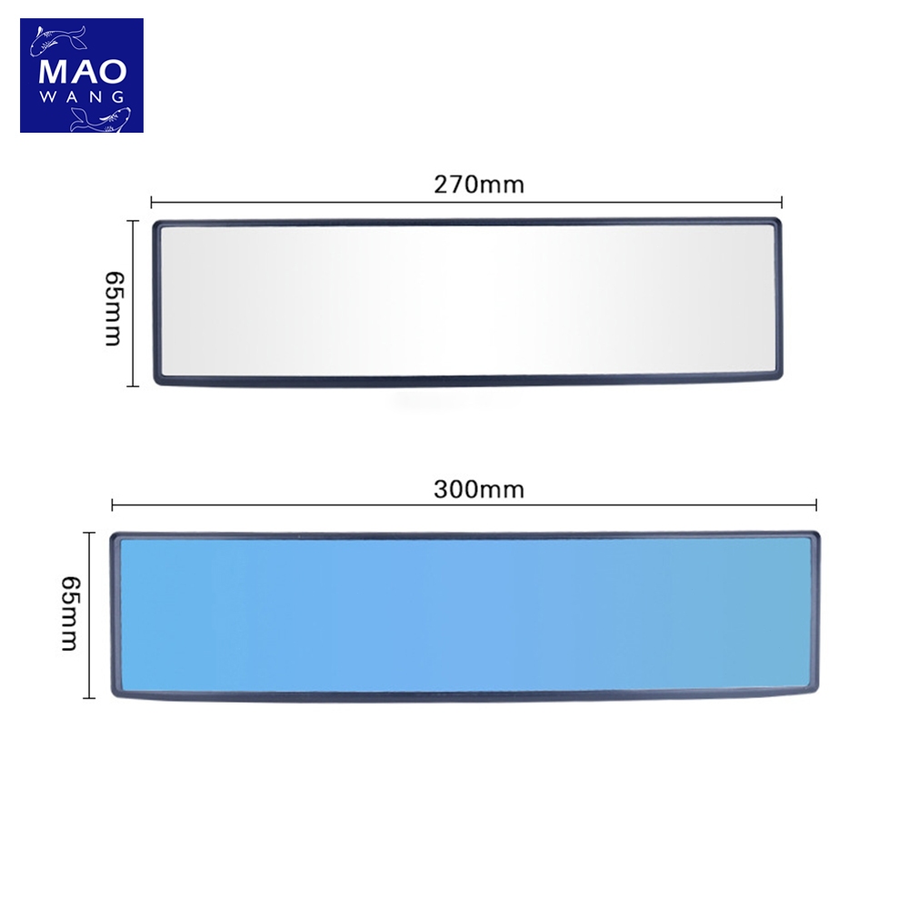 กระจกมองหลังรถยนต์ 3R-300mm สีขาว ติดตั้งง่าย Car rearview mirror
