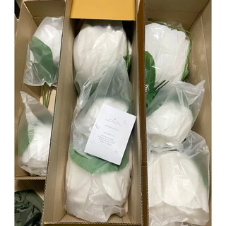 ดอกมะลิซ้อนยักษ์ วันแม่ jasmine flower ดอก40,60 ยาว ~ 80ซม ดอกไม้ยักษ์, Giant flower, ของขวัญ พร็อพถ่ายรูป paper flower