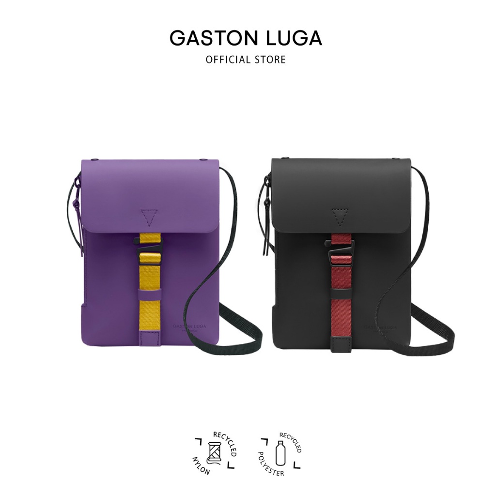 Gaston Luga รุ่น Spläsh Mini Crossbody Bag วัสดุสะท้อนน้ำ