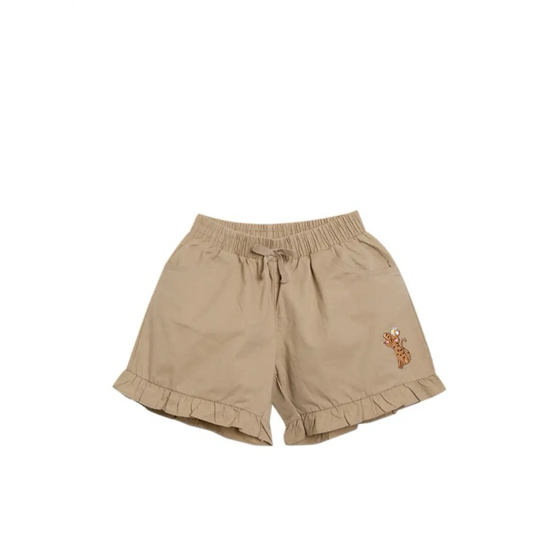 กางเกงขาสั้นเด็กผู้หญิง แต่งระบายขา แบรนด์ F.O.F Kids มือ 2 สภาพใหม่ ไม่ได้ใส่ ป้ายห้อย