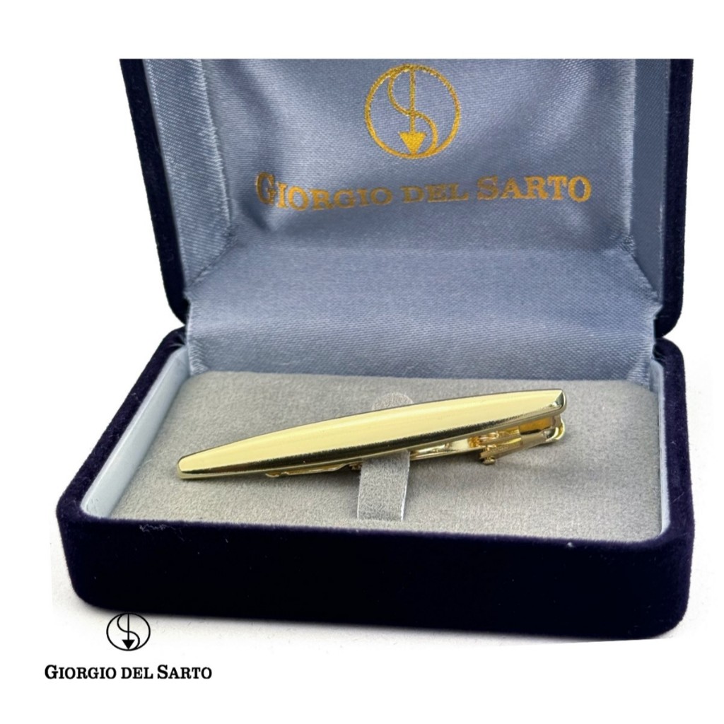 GIORGIO DEL SARTO TIE BAR Yellow Gold ไทบาร์ คลิปหนีบเนคไท