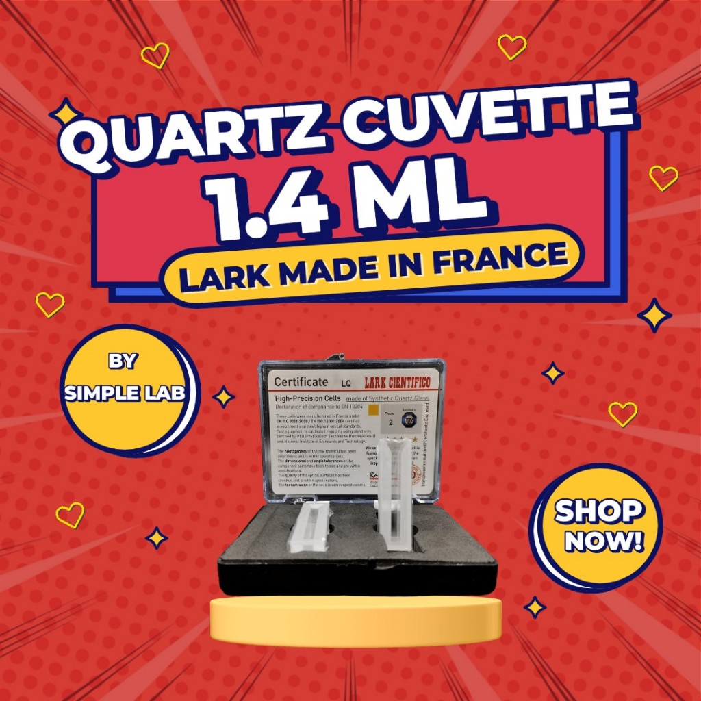 Lark Quartz Cuvette 1.4 ml, with lid, 2 pcs/box (คิวเวท ควอร์ต)
