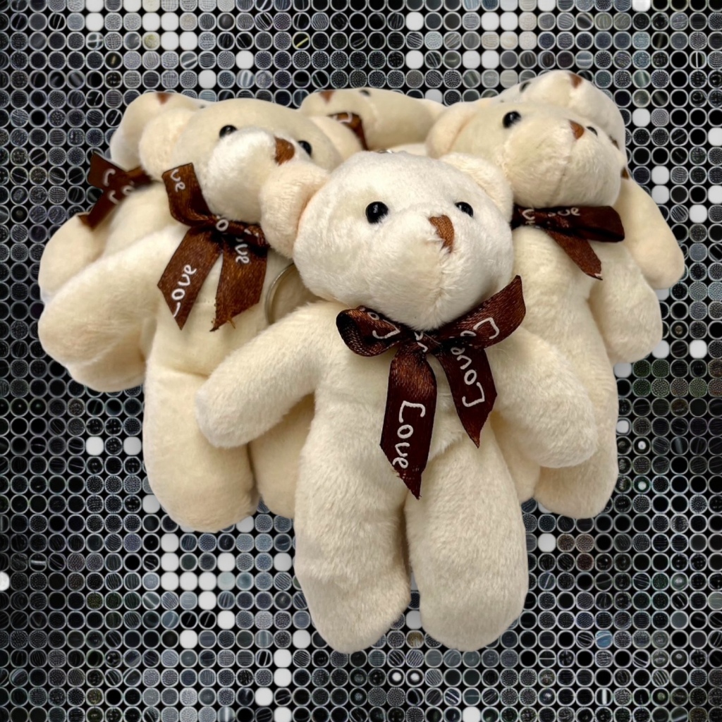 พวงกุญแจหมีตุ๊กตาขายส่ง สามารถใช้เป็นของขวัญได้ 6*11.5cm New boll bear keychain RTX