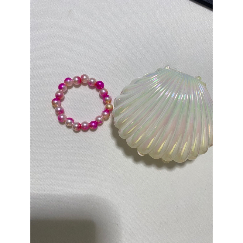 สร้อยข้อมือ สีชมพูประกาย กำไลข้อมือน่ารักเด็กและผู้ใหญ่ ร้านไทยพร้อมส่ง