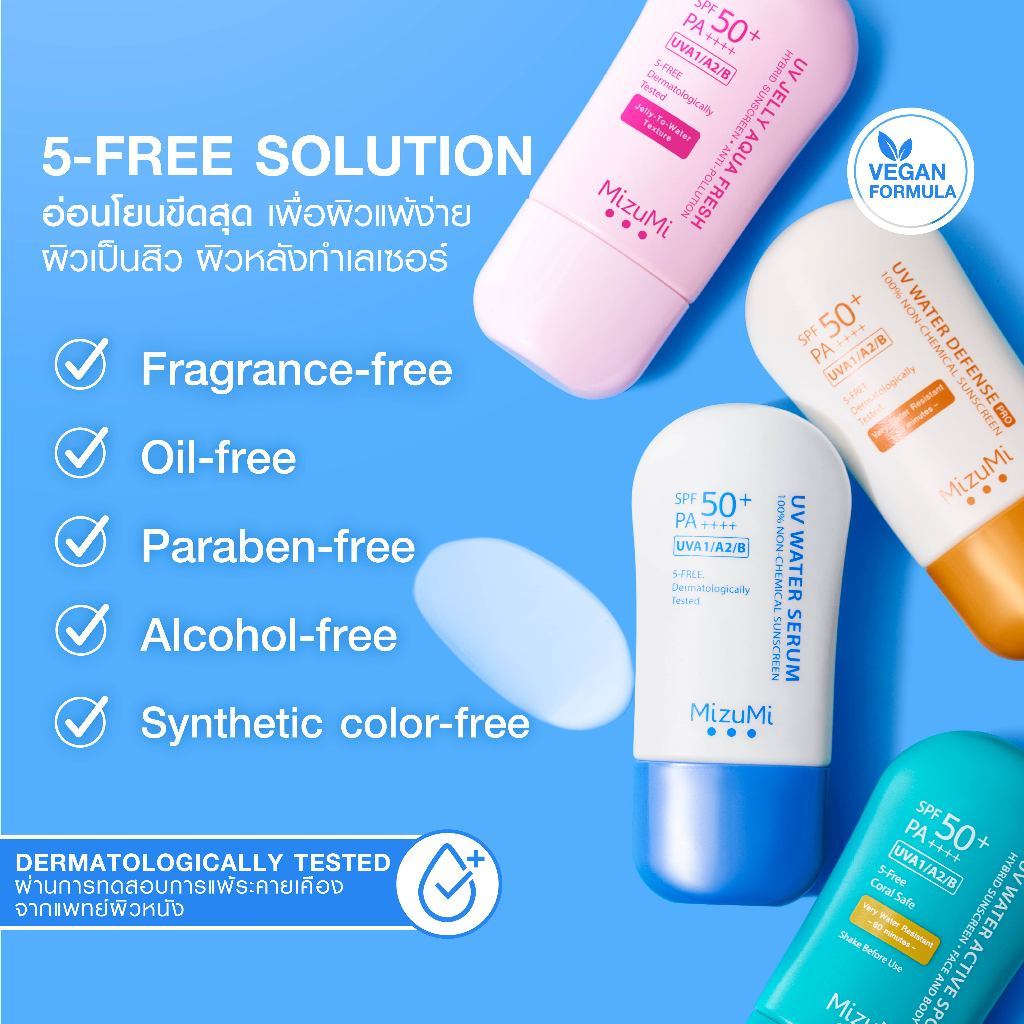 มิซูมิ ยูวี วอเตอร์ เซรั่ม MIZUMI UV WATER SERUM 100% NON-CHEMIAL SUNSCREEN 40 กรัม - รูปที่ 4