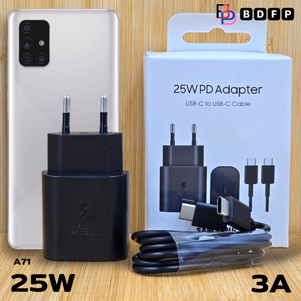 ที่ชาร์จ 25W PD Type-C 🅱🅳🅵🅿 เหมาะกับ Samsung ซัมซุง A71 5G ชาร์จด่วนพิเศษ เร็วทันใจ สายชาร์จ 5A หัวช