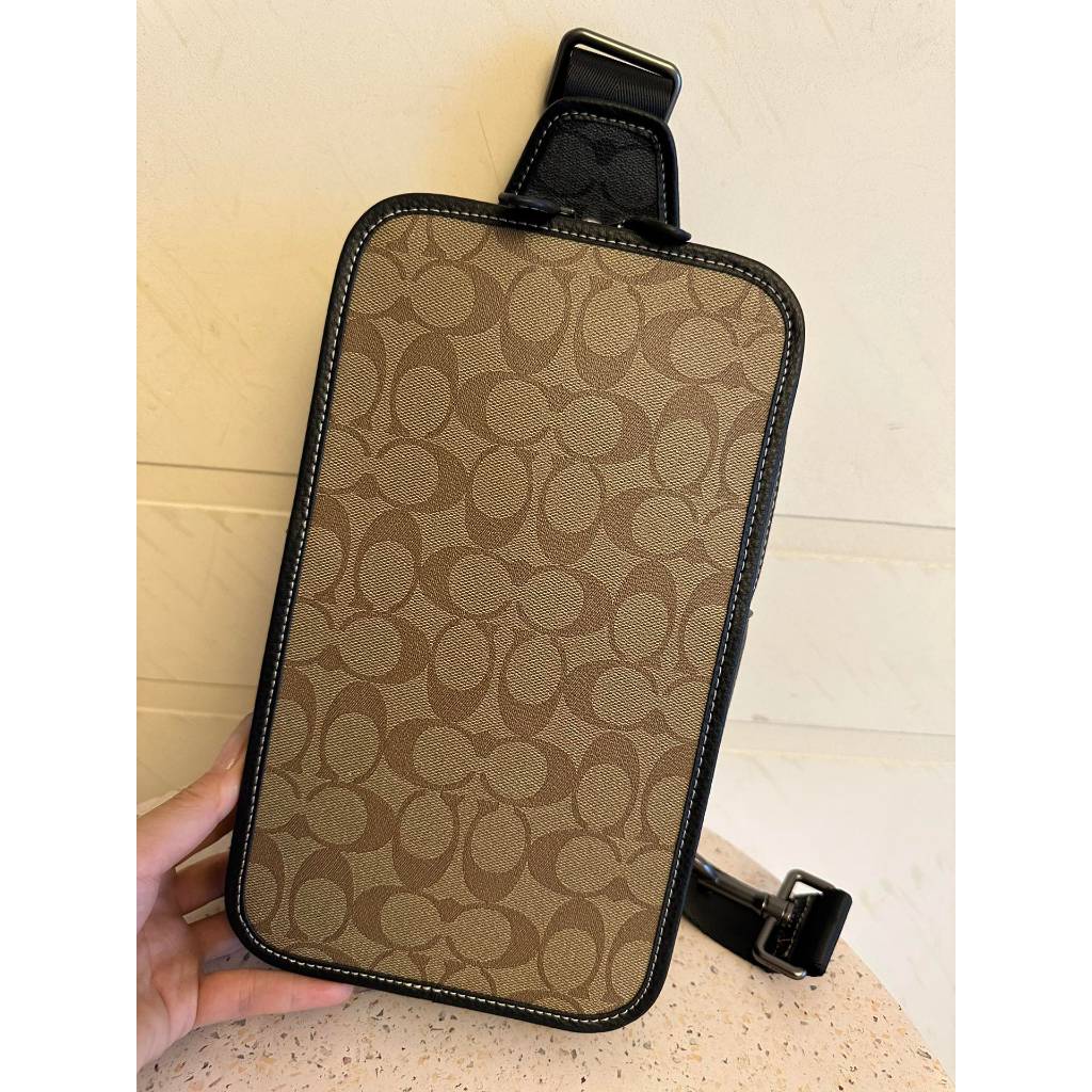 C9867 CG993TURNER Men's Classic Floral Chest Bag Crossbody Bag, Fashion Shoulder Bag Chest Bag Singl