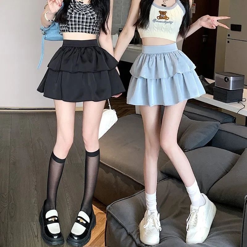 LameiStore พร้อมส่งจากกทม กระโปรงพลีทสั้น เอวสูง เซ็กซี่ นักเรียน สีพื้น ใส่ ไปเต้น สไตล์เวียดนาม 2024