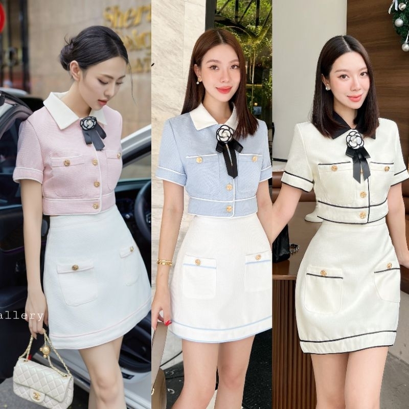 The Gallery ชุดเซ็ตเสื้อกระโปรงสั้นน่ารัก