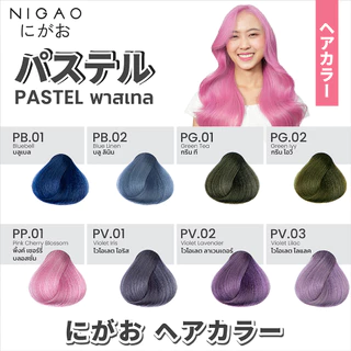 NIGAO Hair Color รวมโทนสีพาสเทล สีย้อมผม
