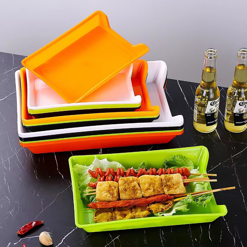 ถาดรองหม่าล่า ถาดรองลูกชิ้น ถาดใส่หม่าล่า มี3สี / 4ขนาด ให้เลือก - รูปที่ 2