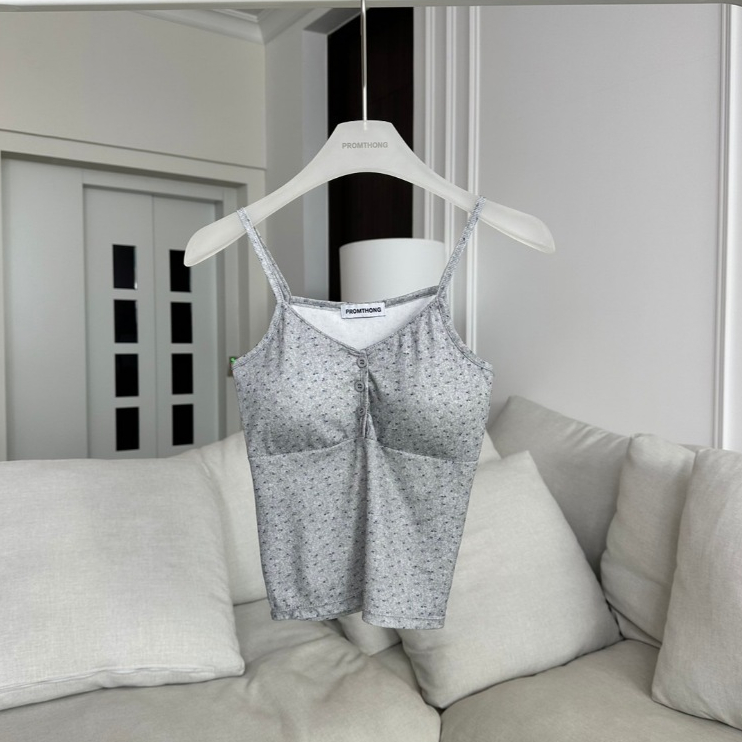 PT1051 เสื้อกล้ามพิมพ์ลายดอกไม้ PROMTHONG - รูปที่ 4