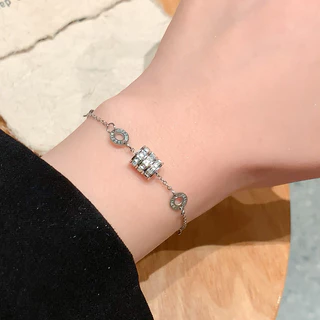 สร้อยห่วงเพชร สแตนเลสแท้ 18K ไม่ลอก ไม่ดำ